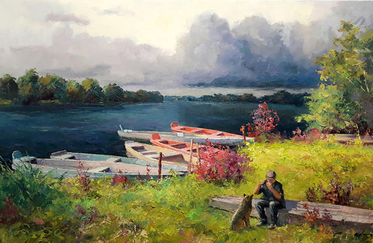 Oil painting After the storm Serdyuk Boris Petrovich