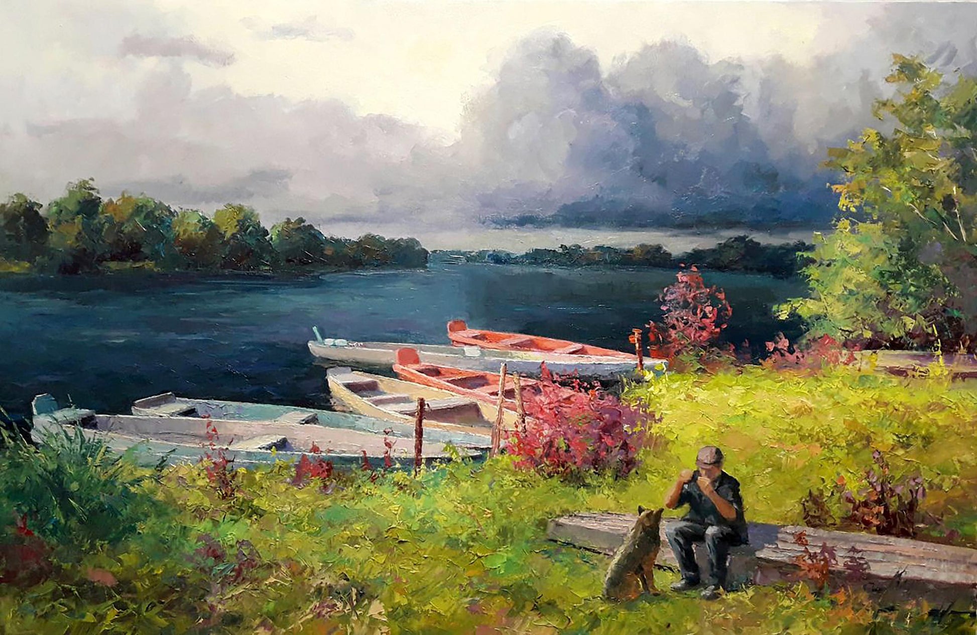 Oil painting After the storm Serdyuk Boris Petrovich