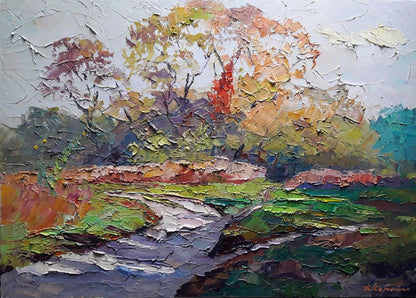 Oil painting Autumn shadows Serdyuk Boris Petrovich