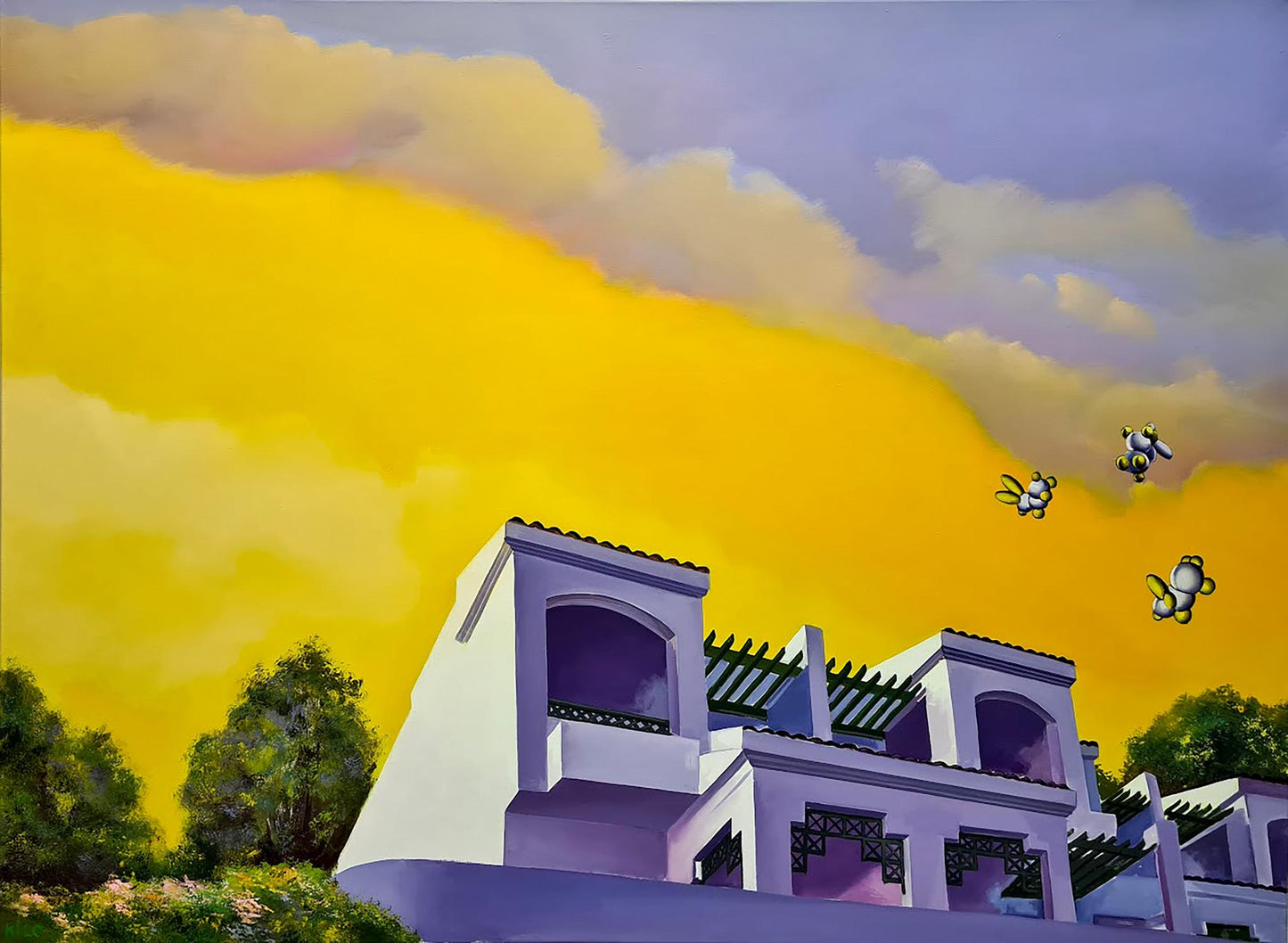 Oil painting The sky is silent Igor Konovalov
