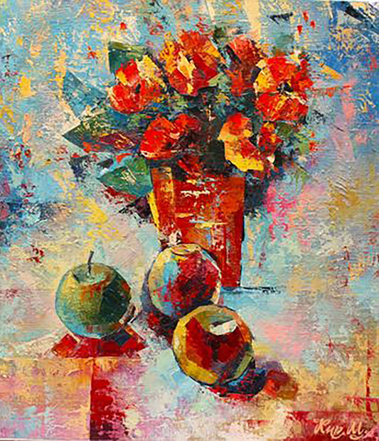 Oil painting Morning flowers Kirilenko Mikhail
