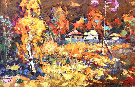 Oil painting Autumn colors Kalenyuk Alex