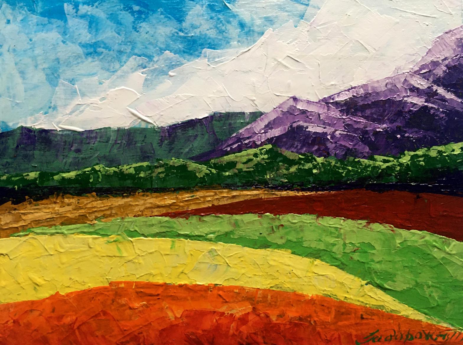 Oil painting Summer day in the mountains Zadorozhnya V. V.