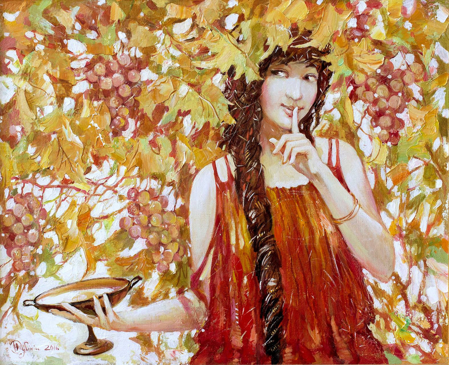 Acrylic painting Young wine Dubinin Yurii