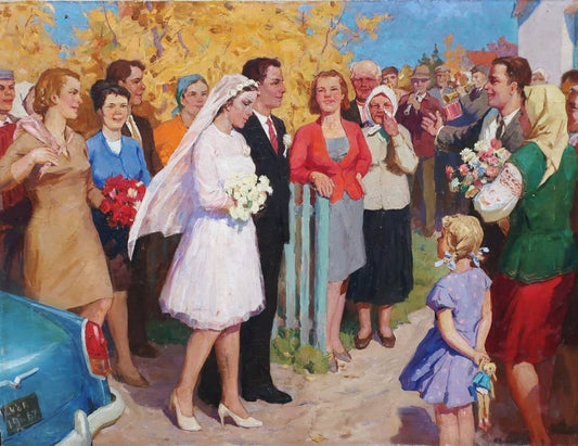 Oil painting Wedding Chudinov Yu.