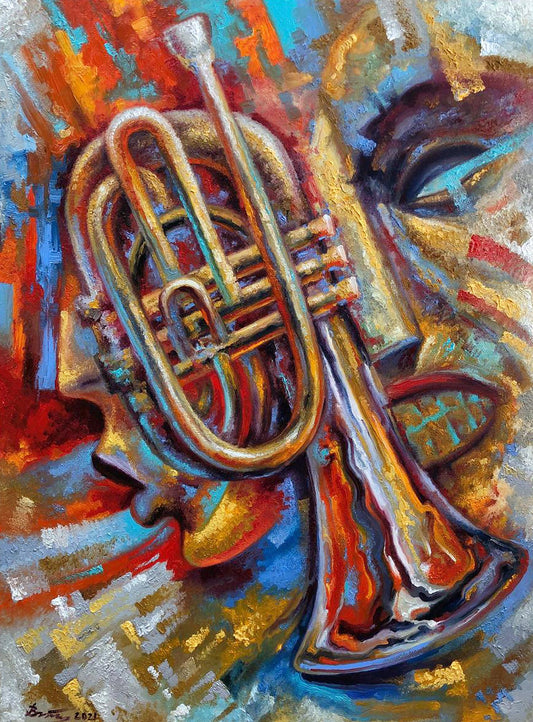 Oil painting Deep jazz Sergey Voichenko