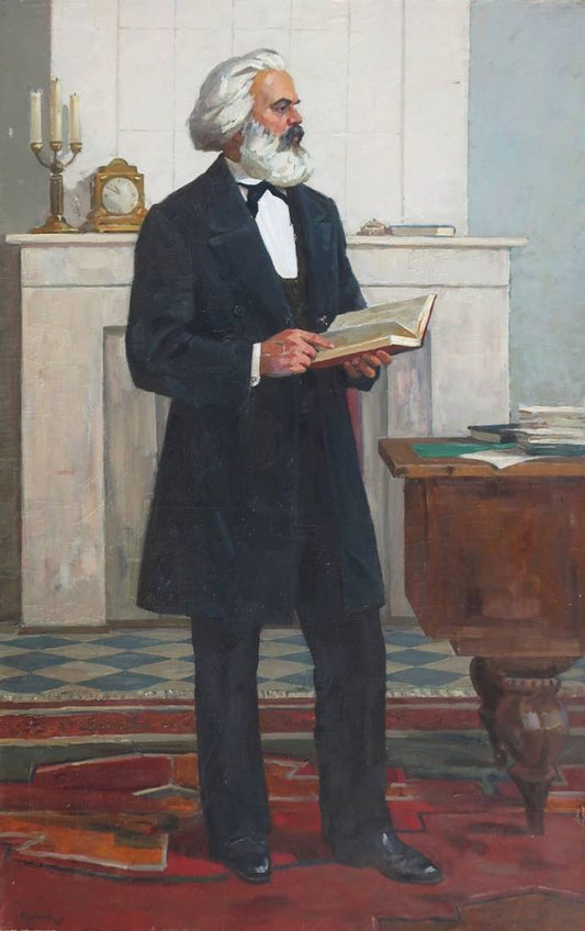 Oil painting Portrait K. Marx Shirokov A.