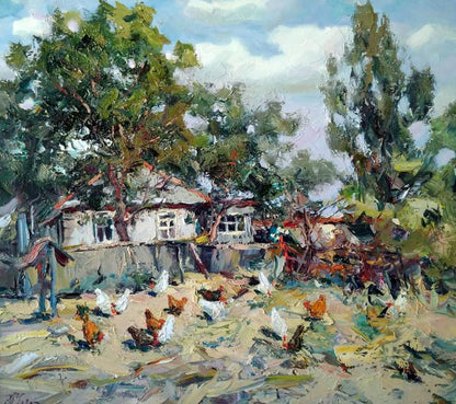 Oil painting House Alexander Cherednichenko