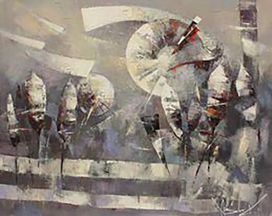Oil painting Silver morning Valentina Alekseevna Kozyar
