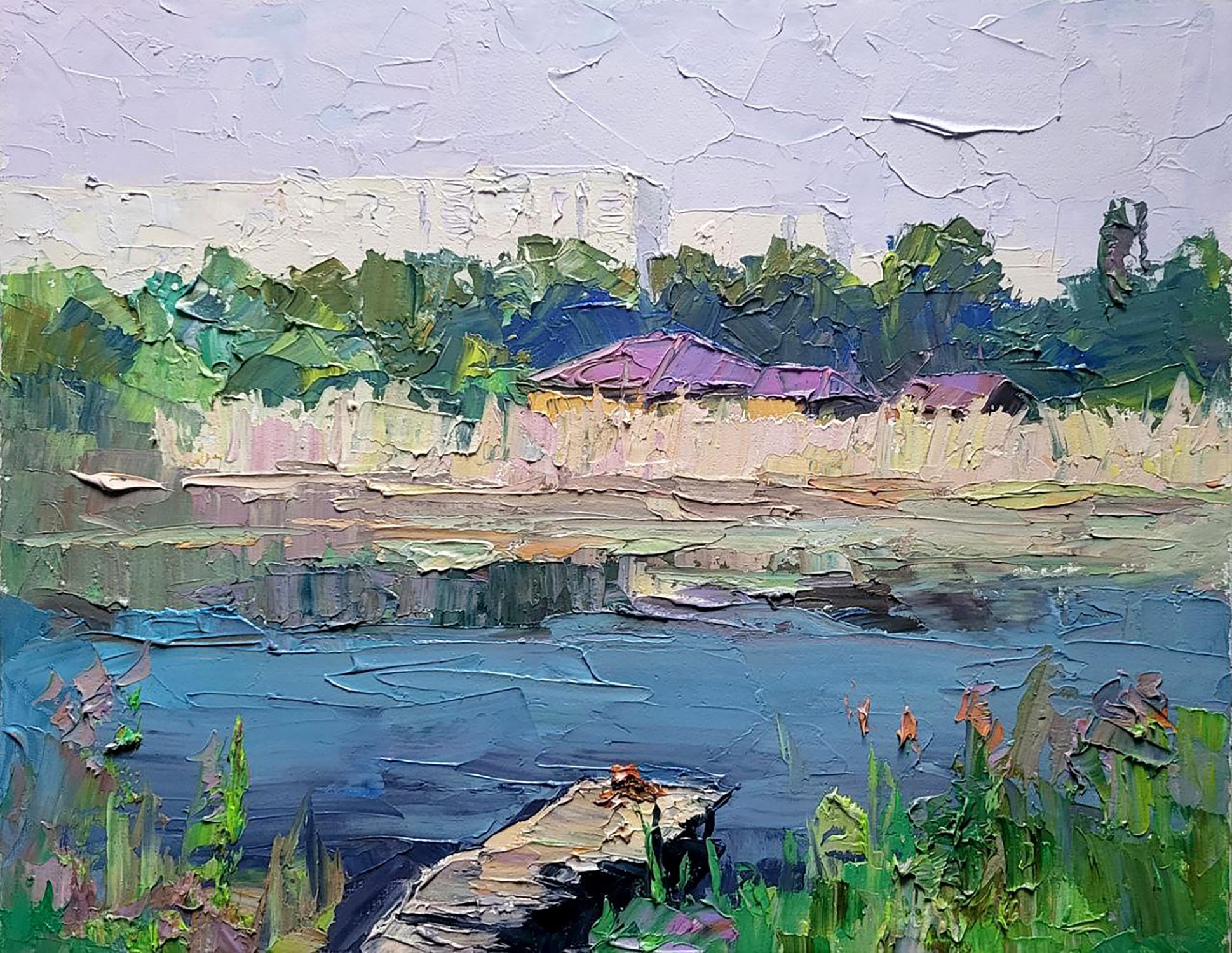 Oil painting Sukhy Kahamlyk River Serdyuk Boris Petrovich