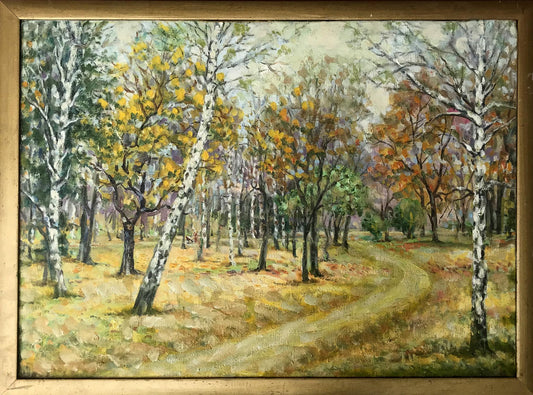 Oil painting In the park Shapoval Ivan Leontyevich