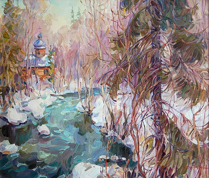 Oil painting Spring waters Artim Dmitry