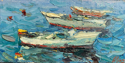 Oil painting Coastal Companions Alexander Nikolaevich Cherednichenko
