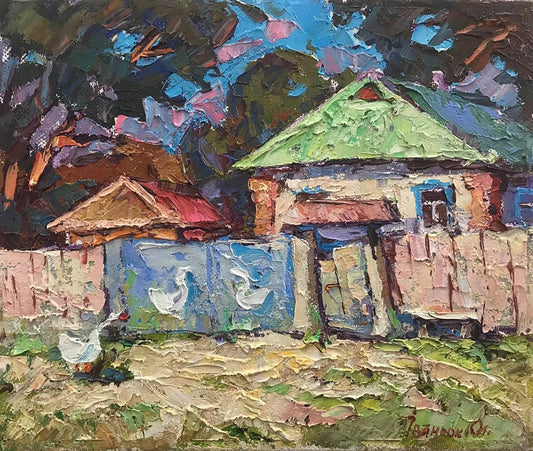 Abstract oil painting Noon Ivanyuk Alex