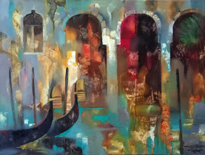 Oil painting Evening Venice Anatoly Borisovich Tarabanov