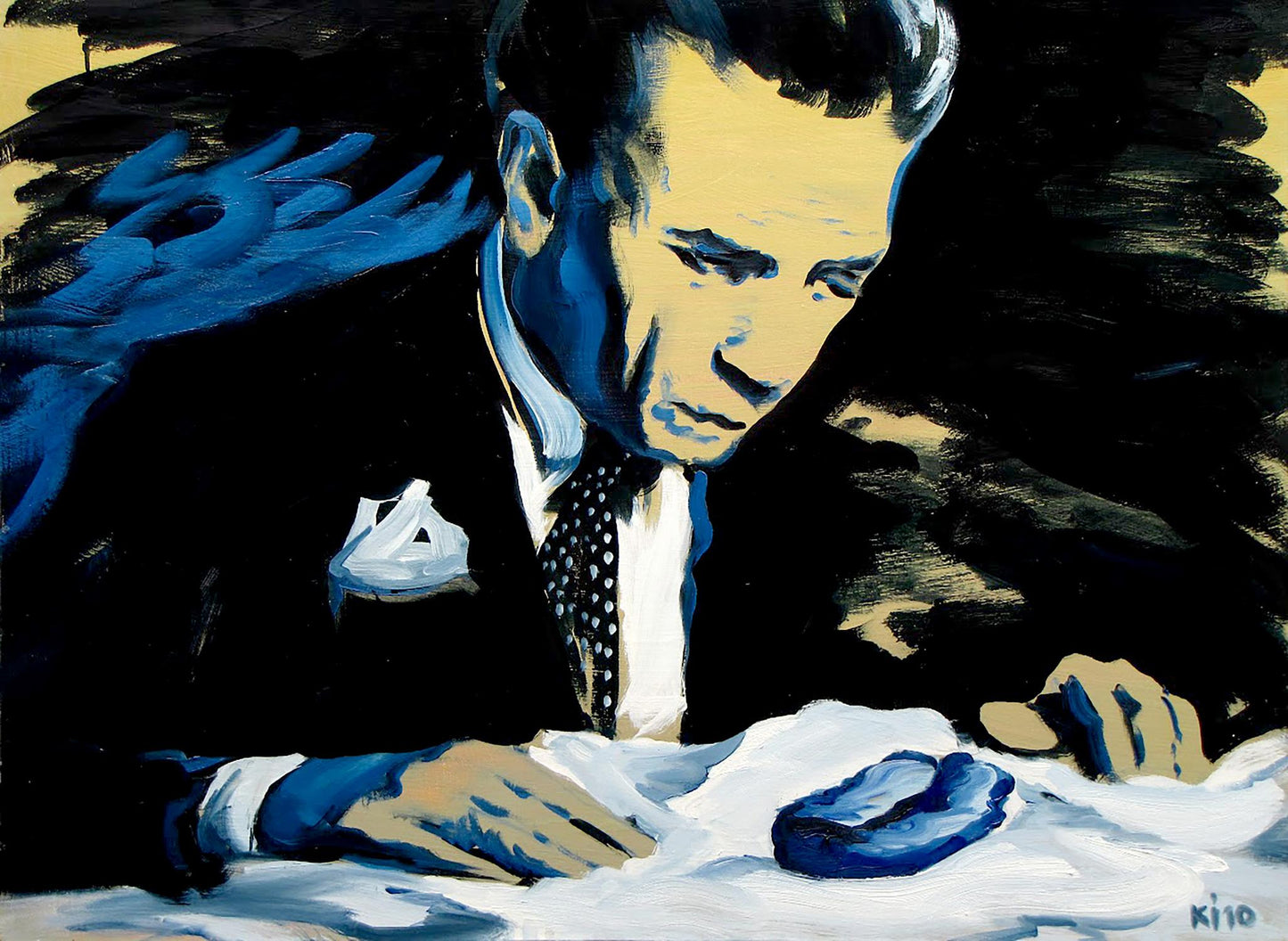 Oil painting Blue thing Igor Konovalov