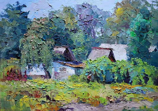 Oil painting Green paradise Serdyuk Boris Petrovich