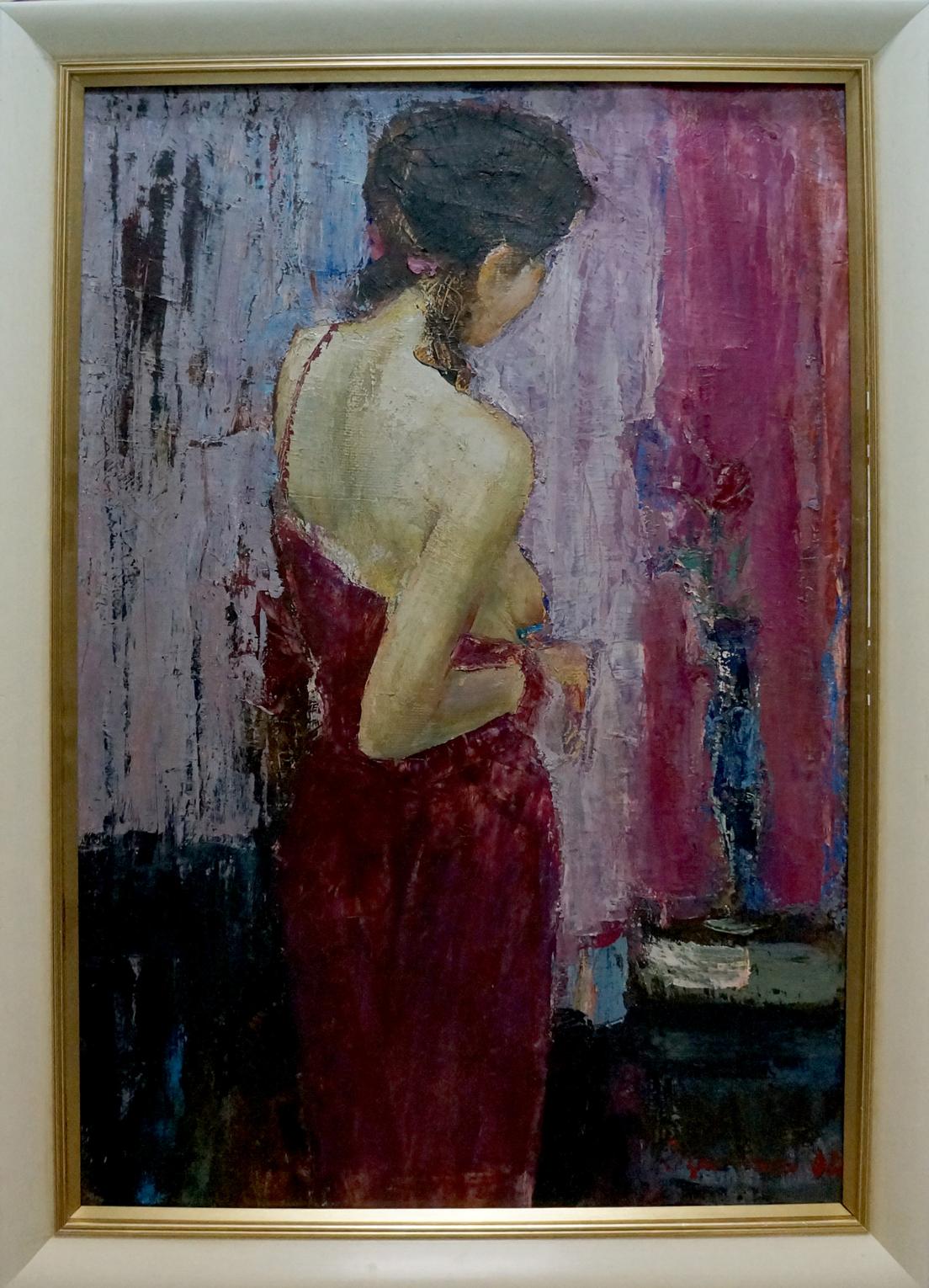 Oil painting Portrait of a girl Sergey Reznichenko