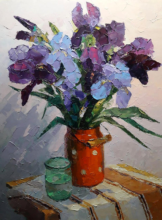 Oil painting Irises Serdyuk Boris Petrovich 