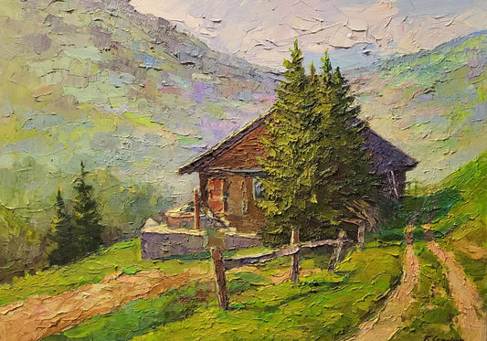 Oil painting High in the mountains Serdyuk Boris Petrovich
