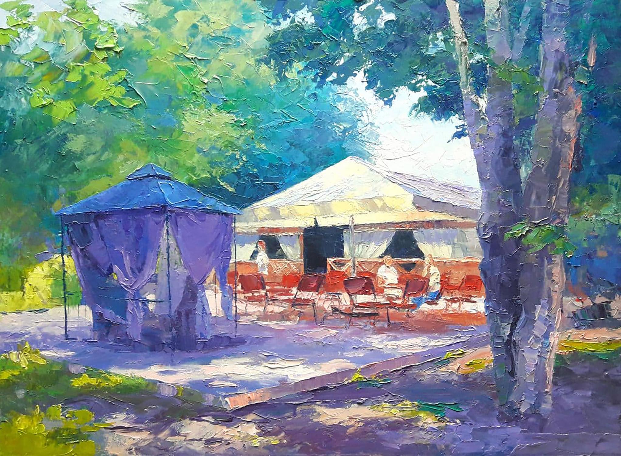 Oil painting Caravan Cafe Serdyuk Boris Petrovich