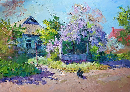Oil painting A day in May Serdyuk Boris Petrovich