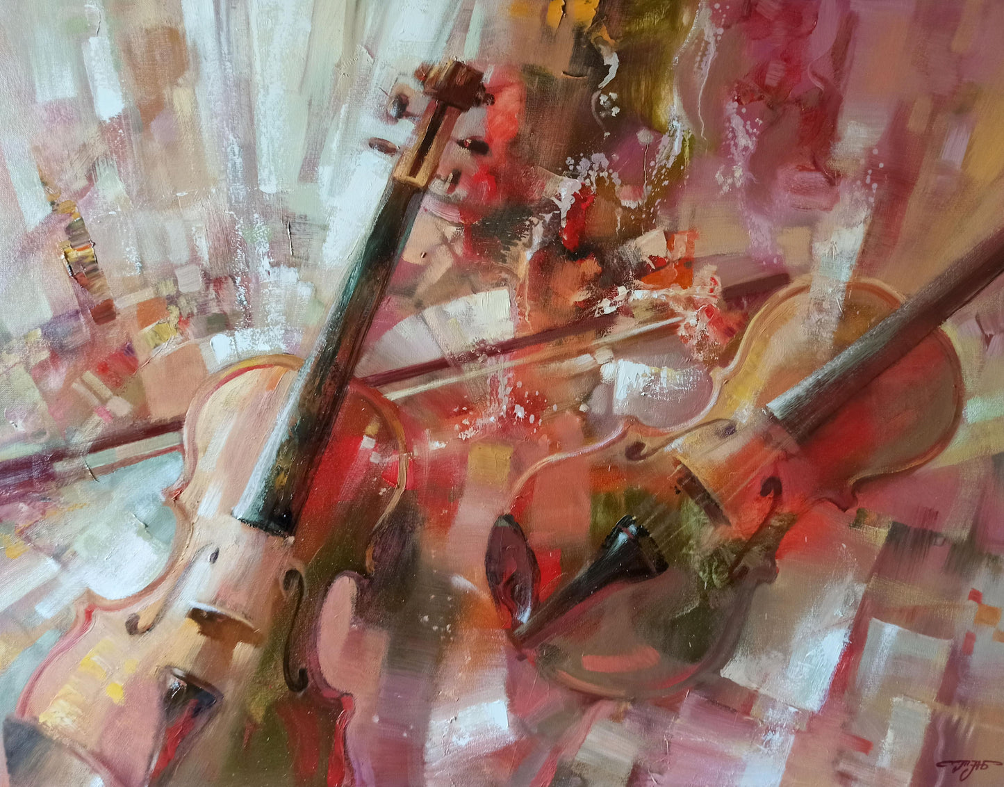 Abstract oil painting Melodic Rhapsody Anatoly Tarabanov