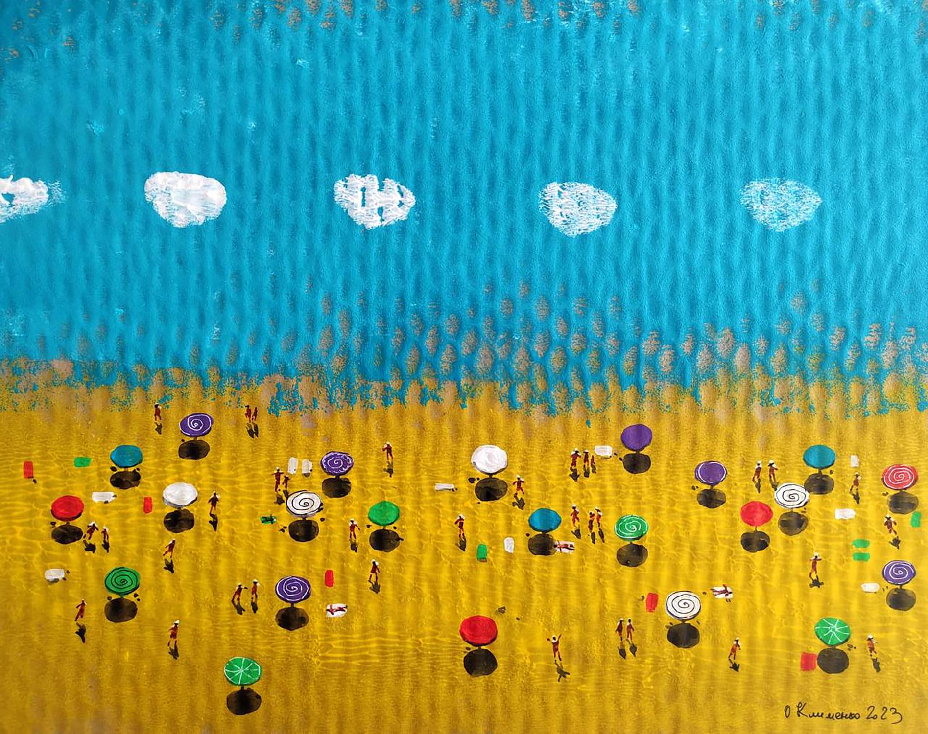 Acrylic painting Colorful summer Elena Klimenko