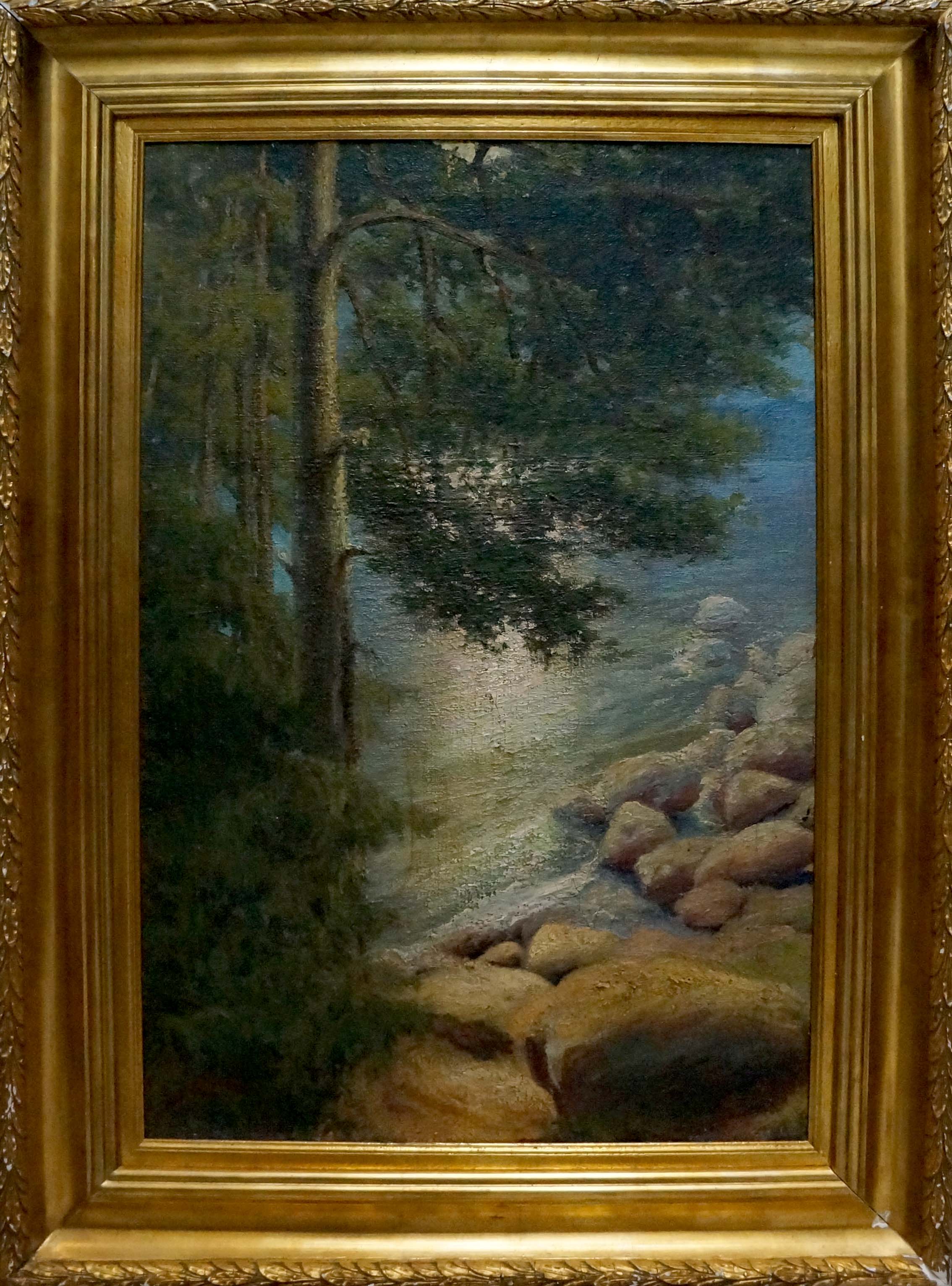 Oil painting Shore landscape Sabadysh Petr Evlampievich