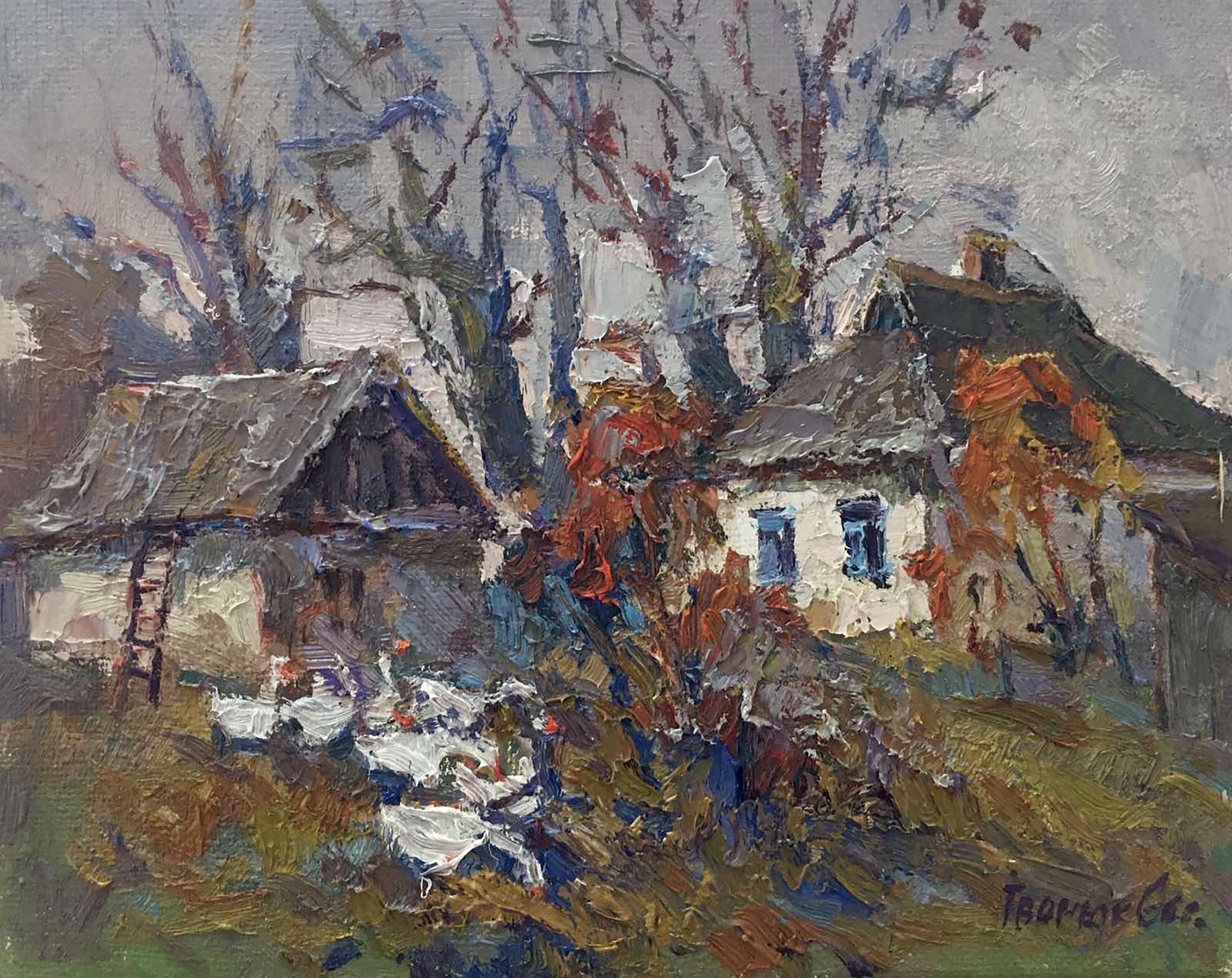 Oil painting Late fall Ivanyuk Oksana