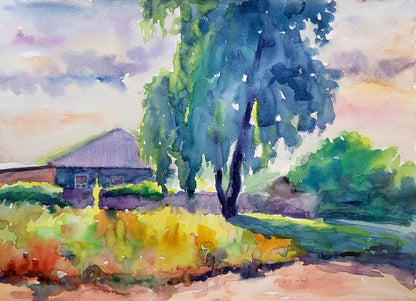 watercolor painting landscape buy