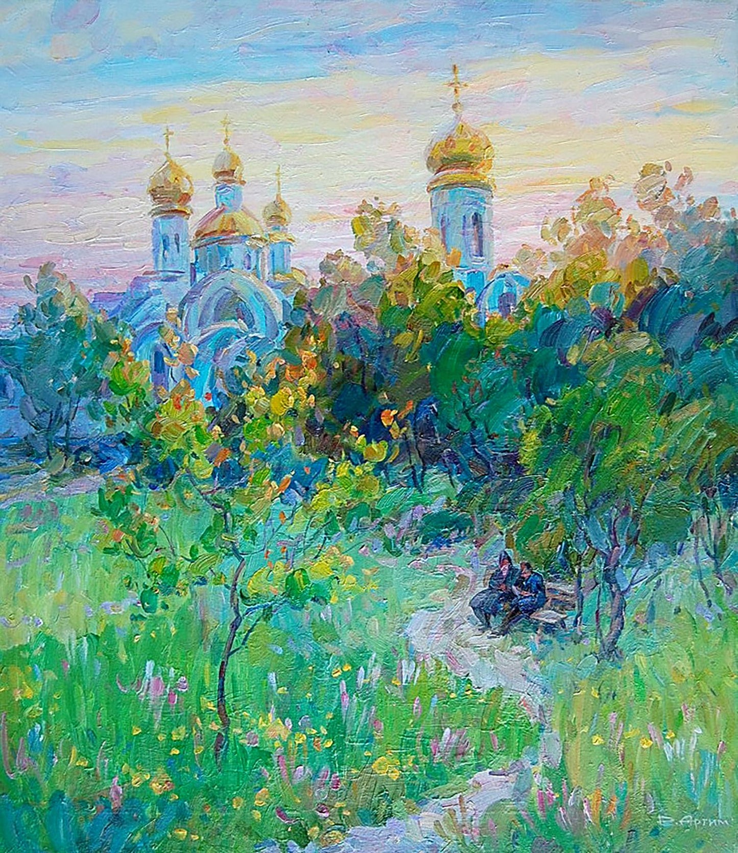 Oil painting Morning chime Artim Dmitry