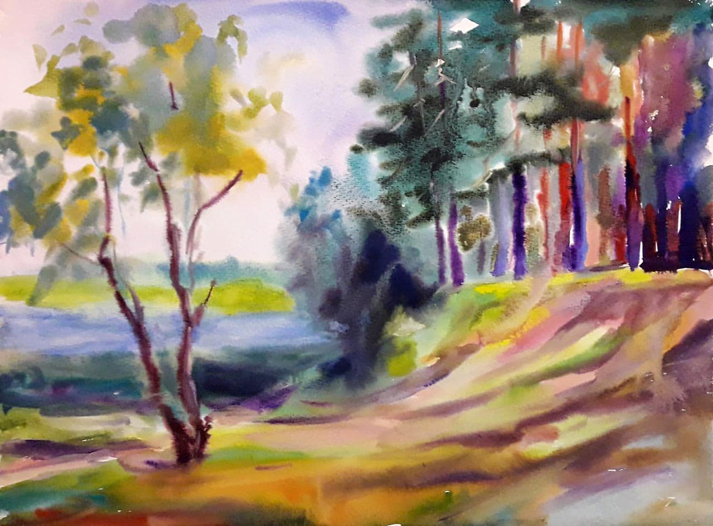 Watercolor painting In the Sumy region Serdyuk Boris Petrovich