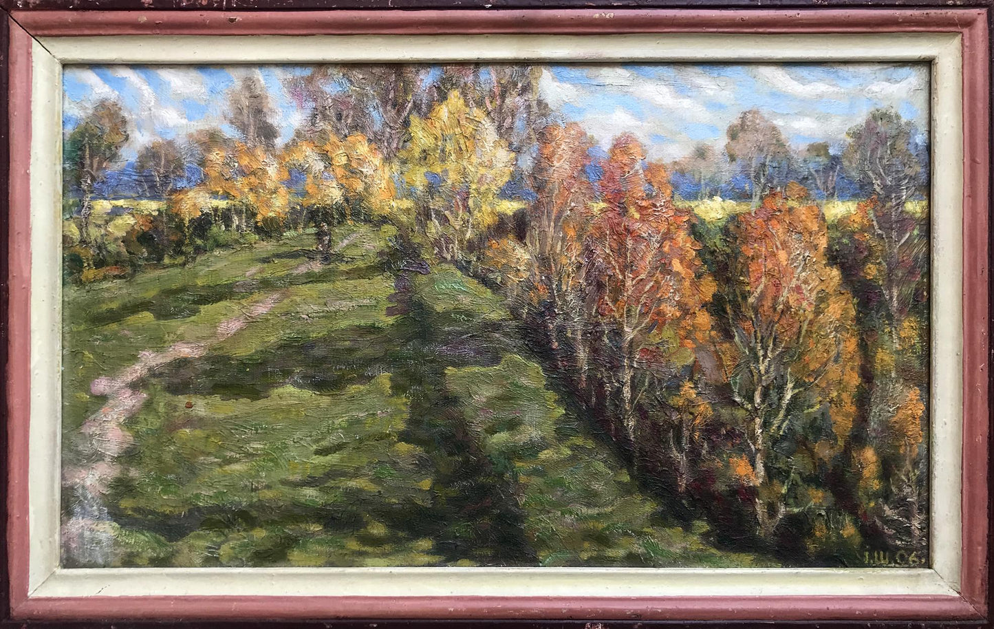 Oil painting Autumn in Sednev Ivan Shapoval
