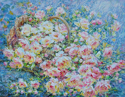 Oil painting Pink tenderness Artim Olga