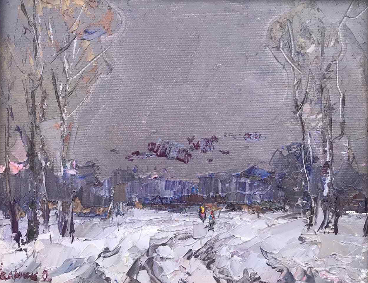 Oil painting At the edge of the forest Ivanyuk Alex