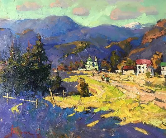 Oil painting Carpathian region Ivanyuk Alex