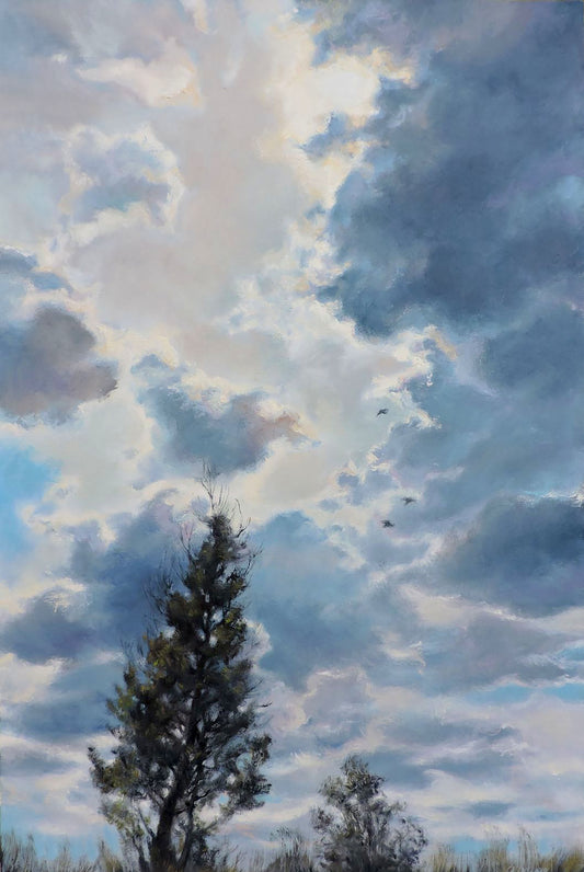 Oil painting The sky is so sudden Osnach Olesia