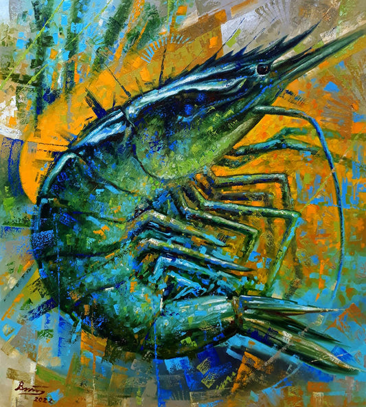 Oil painting Shrimp Sergey Voichenko