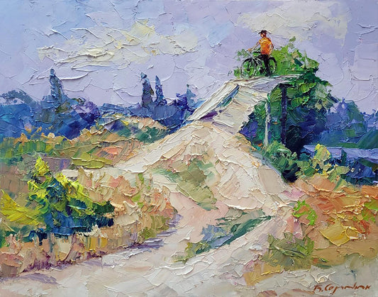 Oil painting Enduro Serdyuk Boris Petrovich