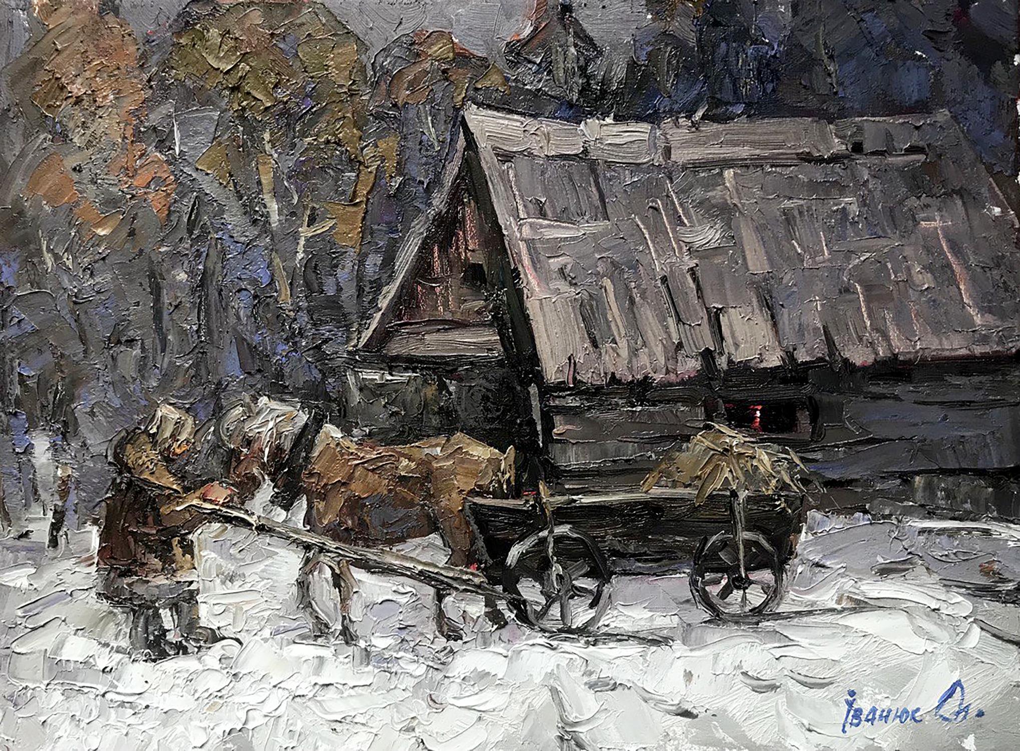 Oil painting On the road Ivanyuk Alex