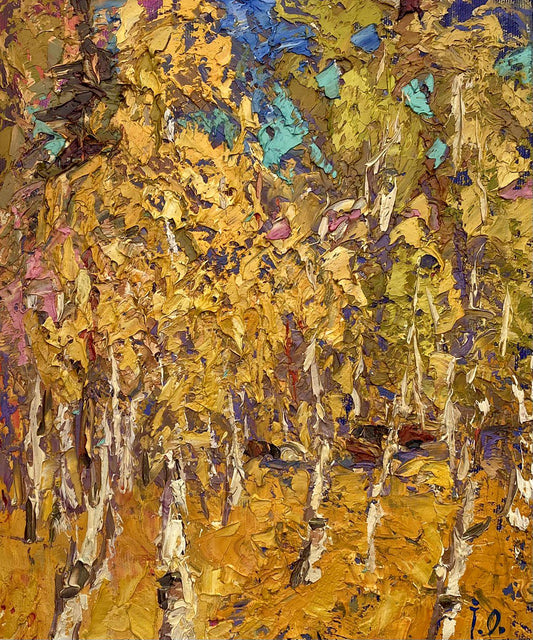 Oil painting Autumn gold Ivanyuk Alex