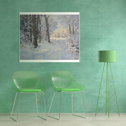 Oil painting Winter in the woods Serdyuk Boris Petrovich