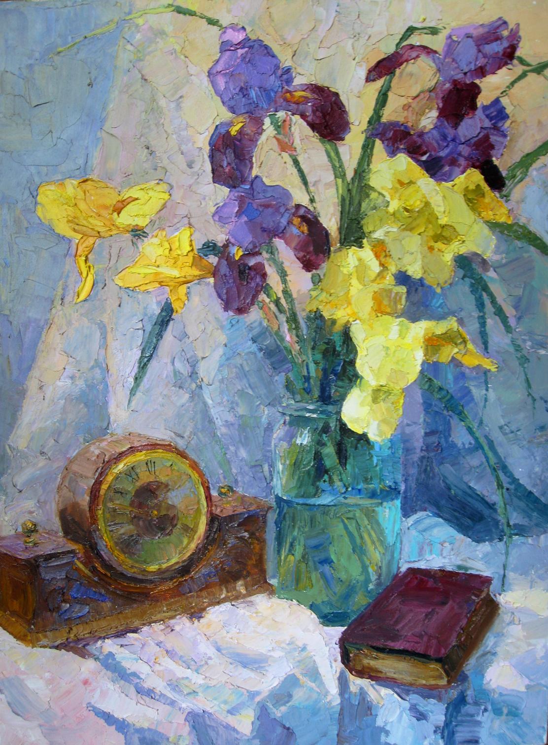 Oil painting Irises Serdyuk Boris Petrovich №SERB 88
