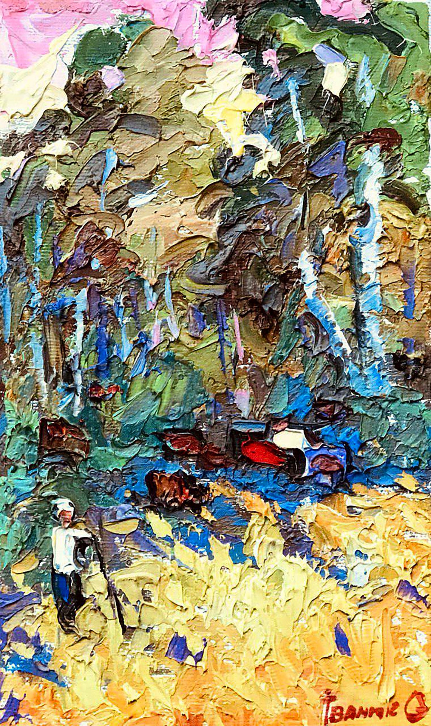 Oil painting Near the forest Ivanyuk Alex