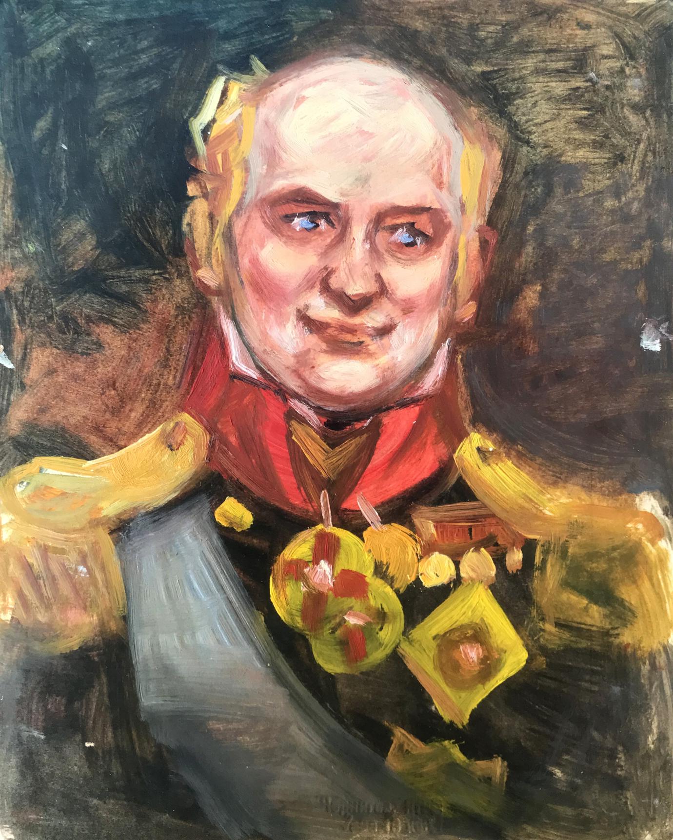 Oil painting Portrait of a General Alexander Arkadievich Litvinov