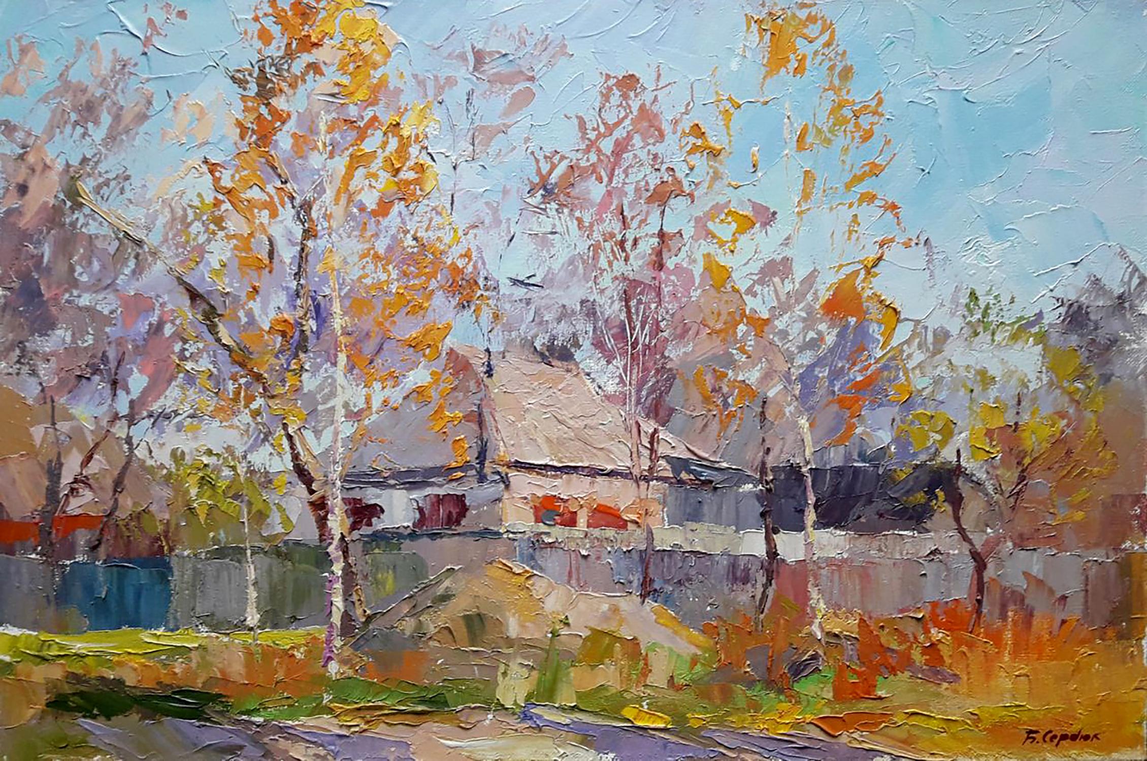 Oil painting Autumn lace Serdyuk Boris Petrovich