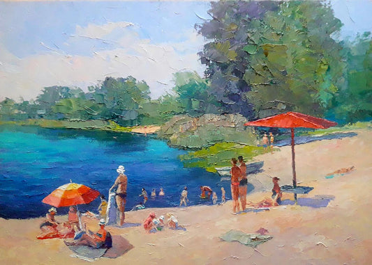Oil painting Hot day Serdyuk Boris Petrovich