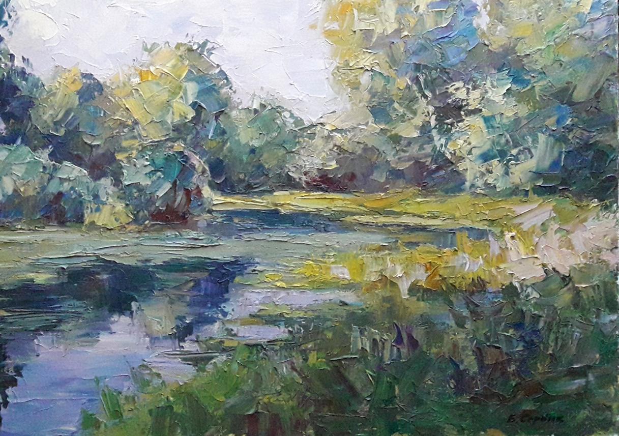 Oil painting Pond Serdyuk Boris Petrovich №SERB 376