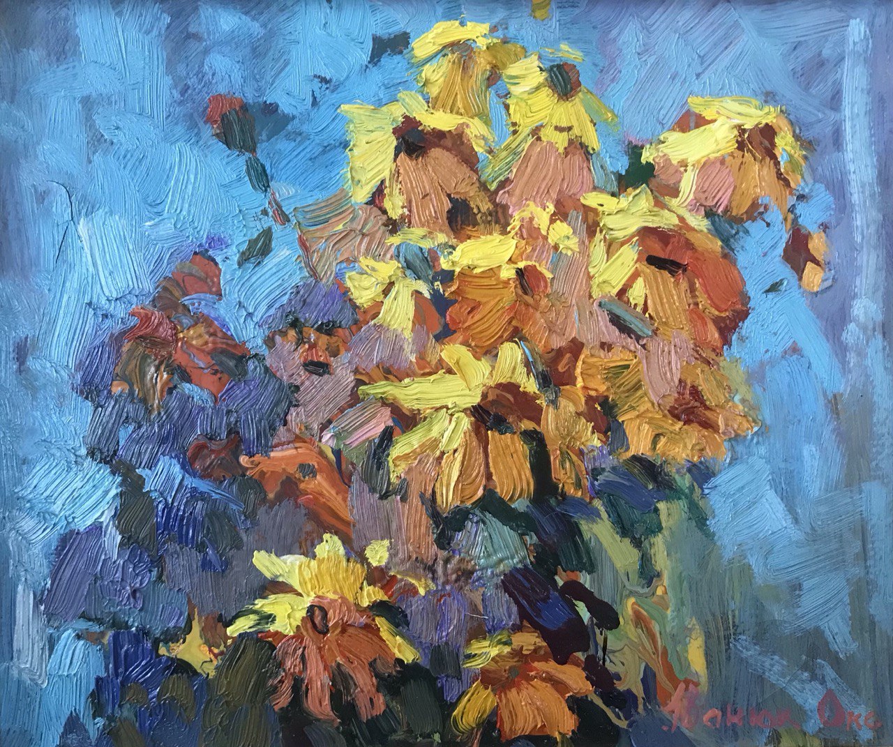 Oil painting Flowers Ivanyuk Oksana